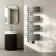 Seville Electric Brushed Gunmetal Designer Flat Panel Heated Towel Rail 1200x450mm