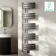 Seville Electric Brushed Gunmetal Designer Flat Panel Heated Towel Rail 1600x450mm
