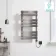 Santorini Electric Brushed Gunmetal Flat Panel Heated Towel Rail 800x450mm