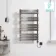 Santorini Electric Brushed Gunmetal Flat Panel Heated Towel Rail 1000x600mm