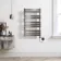 Santorini Electric Brushed Gunmetal Flat Panel Heated Towel Rail 1000x600mm
