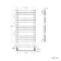 Santorini Electric Brushed Gunmetal Flat Panel Heated Towel Rail 1000x600mm