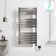 Santorini Electric Brushed Gunmetal Flat Panel Heated Towel Rail 1200x600mm