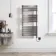 Santorini Electric Brushed Gunmetal Flat Panel Heated Towel Rail 1200x600mm