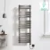 Santorini Electric Brushed Gunmetal Flat Panel Heated Towel Rail 1400x450mm