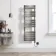 Santorini Electric Brushed Gunmetal Flat Panel Heated Towel Rail 1400x450mm
