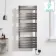 Santorini Electric Brushed Gunmetal Flat Panel Heated Towel Rail 1400x600mm