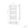 Santorini Electric Brushed Gunmetal Flat Panel Heated Towel Rail 1400x600mm