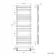 Santorini Electric Brushed Gunmetal Flat Panel Heated Towel Rail 1600x600mm