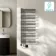 Cannes Electric Brushed Gunmetal Designer Heated Towel Rail 1200x500mm