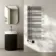 Cannes Electric Brushed Gunmetal Designer Heated Towel Rail 1200x500mm