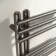 Cannes Electric Brushed Gunmetal Designer Heated Towel Rail 1200x500mm
