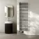 Cannes Electric Brushed Gunmetal Designer Heated Towel Rail 1600x500mm