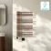 Cannes Electric Brushed Copper Designer Heated Towel Rail 800x500mm
