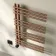 Cannes Electric Brushed Copper Designer Heated Towel Rail 800x500mm