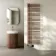 Cannes Electric Brushed Copper Designer Heated Towel Rail 1600x500mm