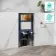 Idaho Pneumatic Top & Front Compact Wall Hung Toilet Frame and Concealed Cistern with Brushed Copper Flush Plate - Round Buttons