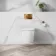 Idaho Pneumatic Top & Front Compact Wall Hung Toilet Frame and Concealed Cistern with Brushed Copper Flush Plate - Round Buttons