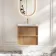 Bora Natural Oak Wall Hung Basin Drawer Vanity 600mm