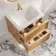 Bora Natural Oak Wall Hung Basin Drawer Vanity 600mm