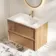 Bora Natural Oak Wall Hung Basin Drawer Vanity 800mm