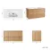 Bora Natural Oak Wall Hung Basin Drawer Vanity 1000mm