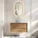 Bora Natural Oak Wall Hung Vanity Drawer with Carrara Marble Top 1000mm - Basin Not Included