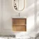 Bora Natural Oak Carrara Marble Wall Hung Vanity Drawer & Undermount Basin 600mm