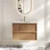 Bora Natural Oak Carrara Marble Wall Hung Vanity Drawer & Undermount Basin 800mm