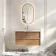 Bora Natural Oak Carrara Marble Wall Hung Vanity Drawer & Undermount Basin 1000mm