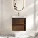 Bora Natural Walnut Wall Hung Basin Drawer Vanity 600mm