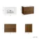 Bora Natural Walnut Wall Hung Basin Drawer Vanity 800mm