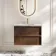 Bora Natural Walnut Carrara Marble Wall Hung Vanity Drawer & Undermount Basin 800mm