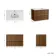 Bora Natural Walnut Carrara Marble Wall Hung Vanity Drawer & Undermount Basin 800mm