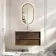 Bora Natural Walnut Carrara Marble Wall Hung Vanity Drawer & Undermount Basin 1000mm