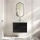 Bora Black Oak Wall Hung Basin Drawer Vanity 800mm