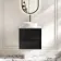 Bora Black Oak Wall Hung Vanity Drawer with Carrara Marble Top 600mm - Basin Not Included
