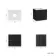 Bora Black Oak Wall Hung Vanity Drawer with Carrara Marble Top 600mm - Basin Not Included