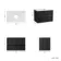 Bora Black Oak Wall Hung Vanity Drawer with Carrara Marble Top 800mm - Basin Not Included