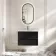 Bora Black Oak Carrara Marble Wall Hung Vanity Drawer & Undermount Basin 800mm