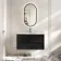 Bora Black Oak Carrara Marble Wall Hung Vanity Drawer & Undermount Basin 1000mm