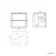 Kos Black Oak Wall Hung Basin Drawer Vanity 600mm