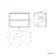 Kos Black Oak Wall Hung Basin Drawer Vanity 800mm