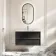 Kos Black Oak Wall Hung Basin Drawer Vanity 1000mm