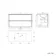 Kos Black Oak Wall Hung Basin Drawer Vanity 1000mm