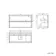 Kos Black Oak Wall Hung Basin Drawer Vanity 1000mm