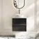 Kos Black Oak Wall Hung Vanity Drawer with Carrara Marble Top 600mm - Basin Not Included