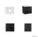Kos Black Oak Wall Hung Vanity Drawer with Carrara Marble Top 600mm - Basin Not Included