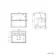 Kos Black Oak Wall Hung Vanity Drawer with Carrara Marble Top 600mm - Basin Not Included