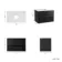 Kos Black Oak Wall Hung Vanity Drawer with Carrara Marble Top 800mm - Basin Not Included